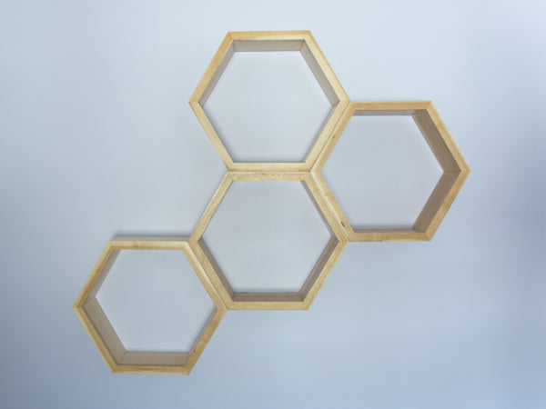 Hexagon Shelves - Set of 4