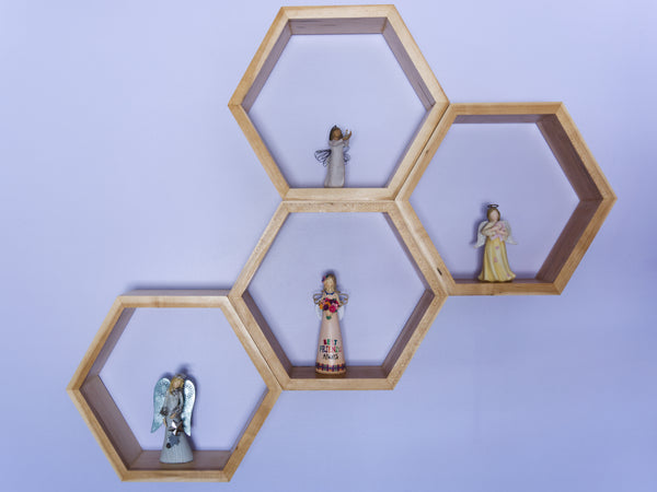 Hexagon Shelves - Set of 4